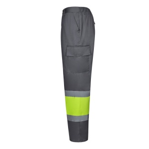 HI VL ARTEMIS. Two-tone trousers, in twill (190g/m²), cotton (20%) and polyester (80%) - Img 9
