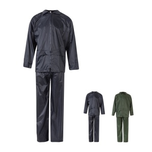 HI VL SEDNA. Rain suit (225g/m²), two-piece in polyester (100%) with PVC coating