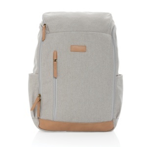 Impact AWARE™ 16 oz. recycled canvas 15" laptop backpack - Img 7