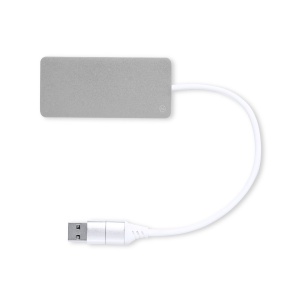 Kalat - USB Hub Recycled Aluminium 1 Hub Type C. 2 Hubs USB 2.0 - Img 4
