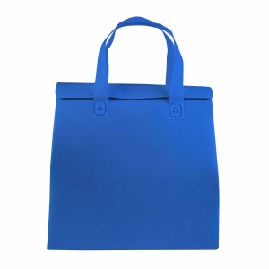 Laminated non woven cooler bag 100 g/m2 with velcro closure, 27 x 28 x 6 cm - Img 2