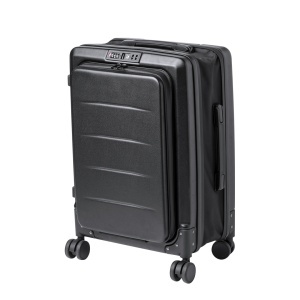 MAK Dopkin - Foldable Trolley ABS Rigid. 4 Rotating Wheels. Padded Laptop Compartment. TSA Combination Lock
