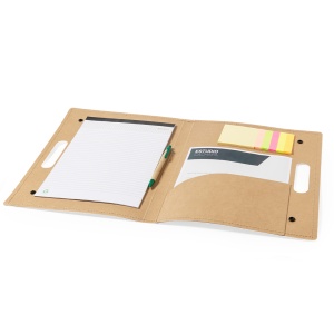 MAK Kelem - Folder Recycled Cardboard 20 Sheets Notepad. 25 Sticky Notes 7,4 x 7,4 cm. 125 Mini Sticky Notes 1,5 x 7,5 cm. Recycled Cardboard Pen Included - Img 3