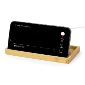 MAK Treit - Organizer Charger Bamboo Wireless 15W