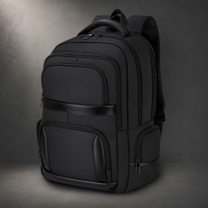 Maren - Rucsac Oxford 1680D. Rezistent la apă 27 L. Căptușeală completă. Compartiment pentru laptop 15". Buzunar de siguranță spate. Curea pentru troler.