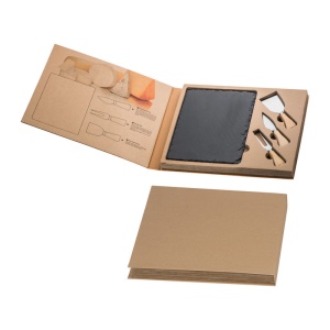 MC Cheese set with slate cutting board