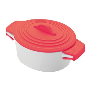 MC Porcelain pot with siliconee lid