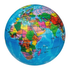 MC Squeeze ball in globe shape