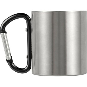 AX Cană metalică 185 ml cu clemă tip carabină