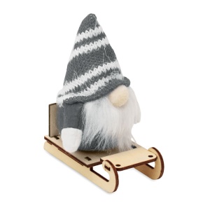 MO FROSTY SLEIGH Gnome pe sanie din lemn - Img 2