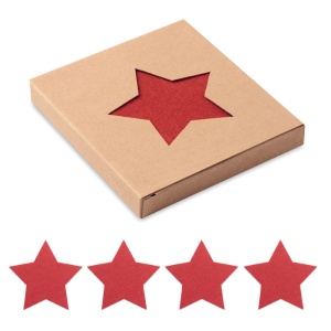 MO STARGUARD - RPET 4 felt coaster set