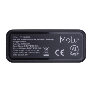 MoLu Solar Power Bank 20,000 mAh Tallahassee - Img 3