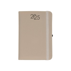 ON™ Daily diary 2025, cover with border stitching, pen holder and white paper