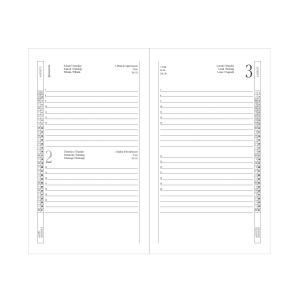 ON™ Daily diary 2025, cover with border stitching, pen holder and white paper