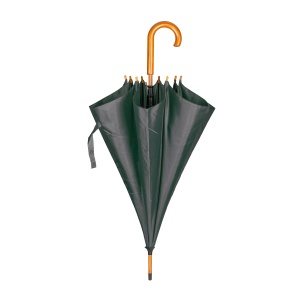 ON™ Automatic umbrella with wood shaft, ferrule and handle