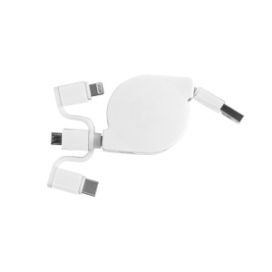 ON™ Retractable charging cable USB, Type-C, lightning and micro USB
