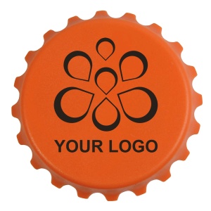 ON™ ABS and metal, bottle top-shaped, screw-top and bottle opener with magnets