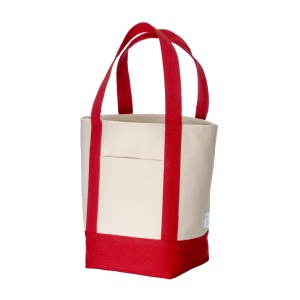 ON™ Geantă mini shopper din bumbac reciclat 340 g/m2, cu mânere și bază colorate. Certificare GRS - Img 11