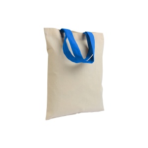 ON™ Geantă mini shopper din bumbac reciclat natural 140 g/m2 cu mânere colorate - Img 1