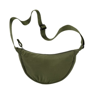 ON™ Nylon round bag with adjustable shoulder strap, zipper closure