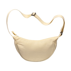 ON™ Nylon round bag with adjustable shoulder strap, zipper closure