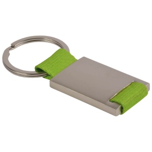 ON™ Metal and nylon key ring in a black box
