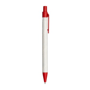 ON™ Recycled paper snap pen with coloured PLA details