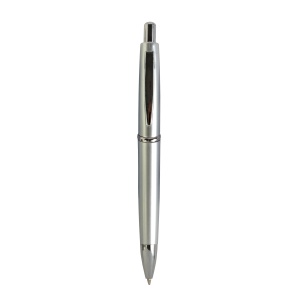 ON™ ABS plastic snap pen with coloured barrel and metal clip, jumbo refill