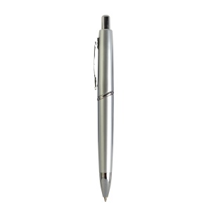 ON™ ABS plastic snap pen with coloured barrel and metal clip, jumbo refill
