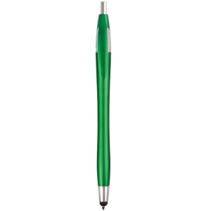 ON™ Plastic snap pen with touchscreen rubber tip