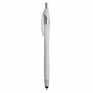 ON™ Plastic snap pen with touchscreen rubber tip