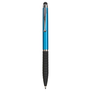 ON™ Plastic twist pen with rubberised grip and touchscreen rubber tip