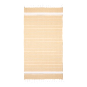 ON™ Recycled cotton fringed beach towel