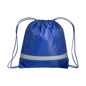 ON™ 210T polyester backpack with reflective strip, drawstring closure and reinforced corners