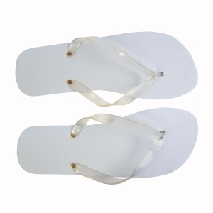 ON™ UNISEX flip-flops with PE (120 g) sole and transparent PVC straps. One size (40-44)