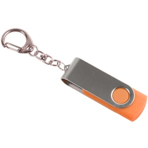 ON™ Rotatable, 4 GB, rubberised ABS/metal pen drive. Upload on request with delivery in 2 week