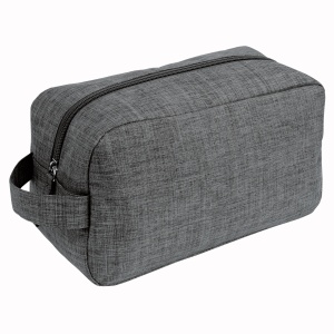 ON™ 300D polyester melange fabric cosmetic bag with handle