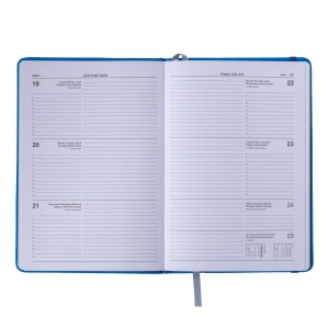 ON™ Weekly diary 2025 with PU cover with elastic band