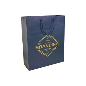 ON 157 g/m2 matte laminated paper shopping bag with gusset and bottom reinforcement - Img 5