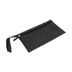 ON 900D polyester document holder with mélange effect, convenient handle and zipper closure - Img 1
