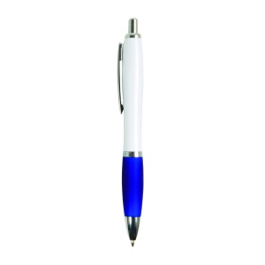 ON ABS plastic snap pen with white barrel, Italian flag-coloured grip and metal clip - Img 15