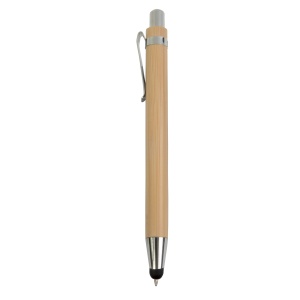 ON Bamboo ball pen with rubber for touch screen - Img 2
