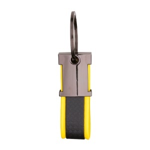 ON Breloc din metal brunat și PU bicolor, cu spațiu potrivit pentru logo-ul din rășină - Img 9