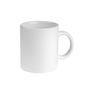 ON Cană ceramică albă, calitate A, potrivită pentru mașinile de spălat vase și cuptorul cu microunde, cutie deschisă (0,32 L)