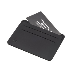 ON DEMI BRERA Suport card anti-RFID fabricat din PU moale. Cu șase compartimente pentru carduri și logo RFID.