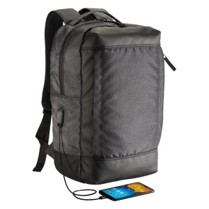 ON DEMI R LIVE Recycled polyester laptop backpack with ecological dyeing