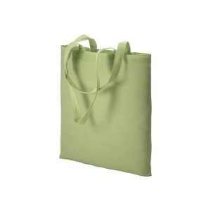 ON Geantă de cumpărături din bumbac reciclat 150 g/m2, efect melanj, mânere lungi