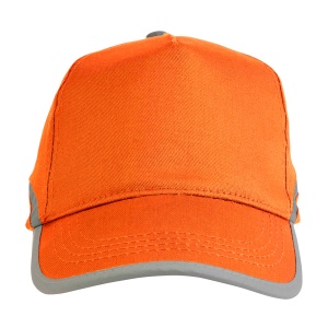 ON High-visibility, cotton 5-panel cap with reflective strips and adjustable velcro strap - Img 3