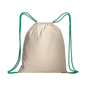 ON Natural cotton drawstring backpack with colored corners - Img 13