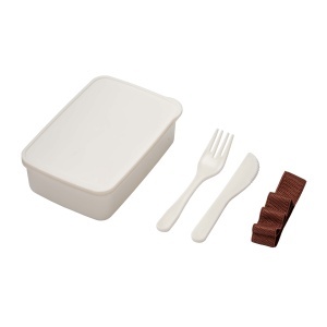 ON PP lunchbox with cutlery included. NOT SUITABLE TO THE DISHWASHER AND MICROWAVE - Img 3